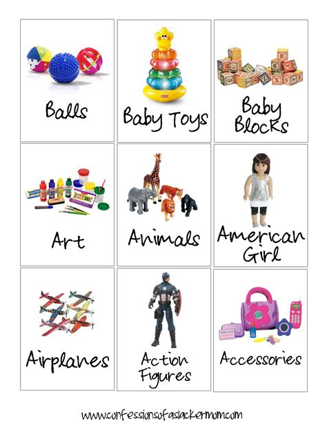 Labels For Toys Printable